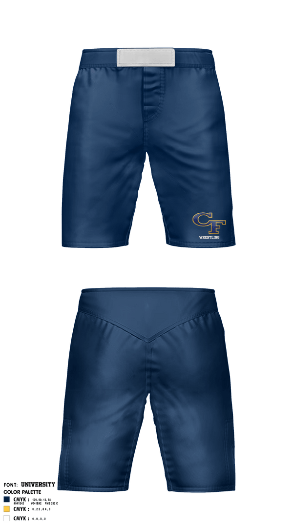 Fight Shorts, Cape Fear High School Wrestling, Wrestling, Teamtime, Team time, sublimation, custom sports apparel, team uniforms, spirit wear, spiritwear, sports uniforms, custom shirts, team store, custom team store, fundraiser sports, apparel fundraiser