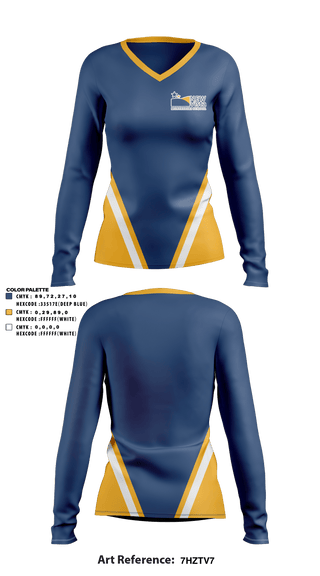 Women's Long Sleeve Vneck Shirt, New Vista Montessori School, Spirit Store, Teamtime, Team time, sublimation, custom sports apparel, team uniforms, spirit wear, spiritwear, sports uniforms, custom shirts, team store, custom team store, fundraiser sports, apparel fundraiser