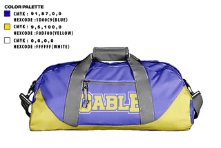 Duffle Bag, Gable Middle School, Spirit Store, Teamtime, Team time, sublimation, custom sports apparel, team uniforms, spirit wear, spiritwear, sports uniforms, custom shirts, team store, custom team store, fundraiser sports, apparel fundraiser
