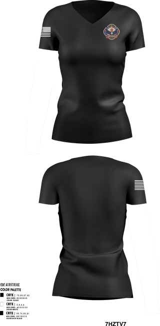 Women's Short Sleeve Vneck Shirt, , Fire Department, Teamtime, Team time, sublimation, custom sports apparel, team uniforms, spirit wear, spiritwear, sports uniforms, custom shirts, team store, custom team store, fundraiser sports, apparel fundraiser