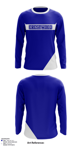Long Sleeve Performance Shirt, Crestwood Elementary School, Spirit Store, Teamtime, Team time, sublimation, custom sports apparel, team uniforms, spirit wear, spiritwear, sports uniforms, custom shirts, team store, custom team store, fundraiser sports, apparel fundraiser