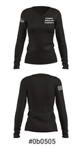 Pioneer Valley HS Panthers 49239487 Women's Long Sleeve V-neck Shirt - 20