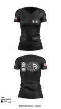 IKMF 78803007 Women's Short Sleeve V-neck Shirt - 1