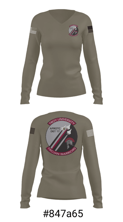 Detachment 017 95318088 Women's Long Sleeve V-neck Shirt - 36