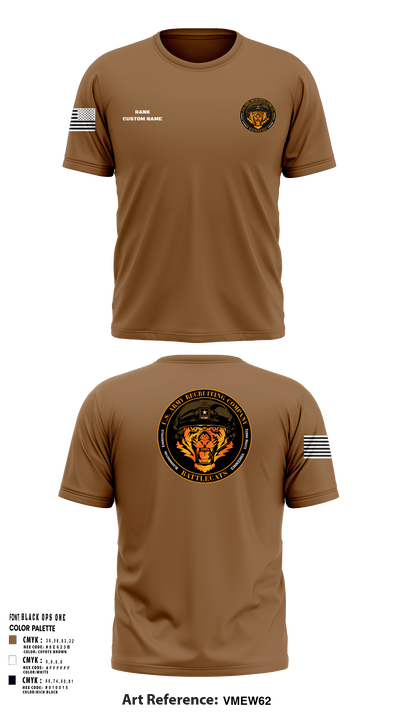 Evansville Army Recruiting Company 86447951 Short Sleeve Performance Shirt - 5