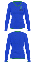 J H Rose High School Cheer 21724479 Women's Long Sleeve V-neck Shirt - 20