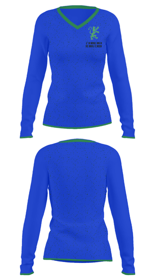 Women's Long Sleeve Vneck Shirt, J H Rose High School Cheer, Cheer, Teamtime, Team time, sublimation, custom sports apparel, team uniforms, spirit wear, spiritwear, sports uniforms, custom shirts, team store, custom team store, fundraiser sports, apparel fundraiser
