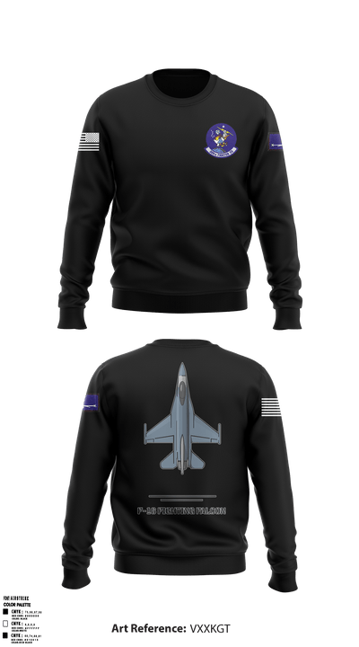 309th fighter squadron 10532348 Crew Neck Sweatshirt - 1