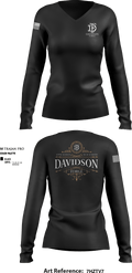 Davidson Forge 39779422 Women's Long Sleeve V-neck Shirt - 6