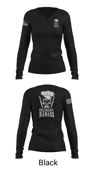 776 Brigade Engineer Batallion 36594934 Women's Long Sleeve V-neck Shirt - 37