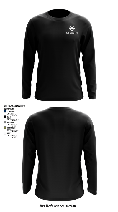 Stealth customs 84323734 Long Sleeve Performance Shirt - 3