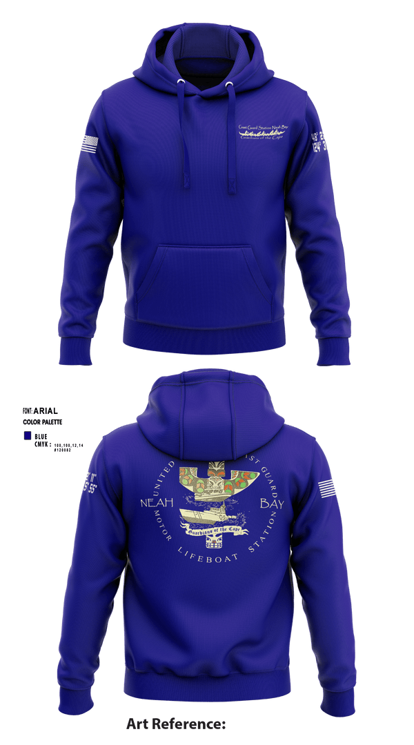 Hoodie, USCG STATION NEAH BAY, Coast Guard, Teamtime, Team time, sublimation, custom sports apparel, team uniforms, spirit wear, spiritwear, sports uniforms, custom shirts, team store, custom team store, fundraiser sports, apparel fundraiser
