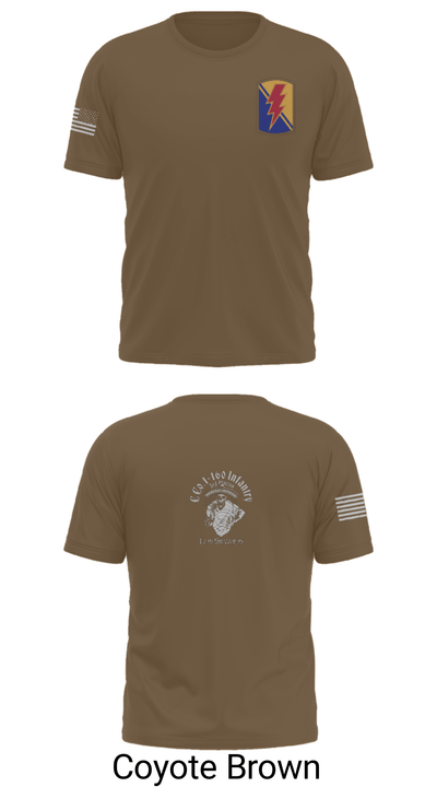 C Co. 1-160 Infantry 40456351 Short Sleeve Performance Shirt - 31