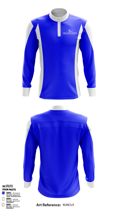 Paul Cuffee Upper School 45670279 Quarter Zip Jacket - 1