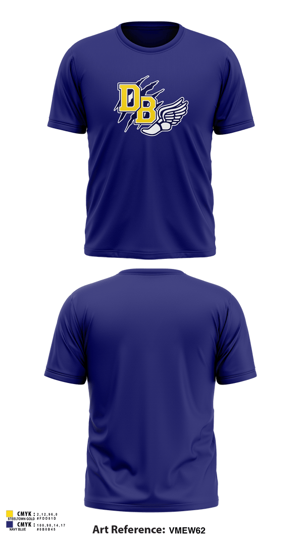 Short Sleeve Performance Shirt, David Brearley High School Track, Track & Field, Teamtime, Team time, sublimation, custom sports apparel, team uniforms, spirit wear, spiritwear, sports uniforms, custom shirts, team store, custom team store, fundraiser sports, apparel fundraiser