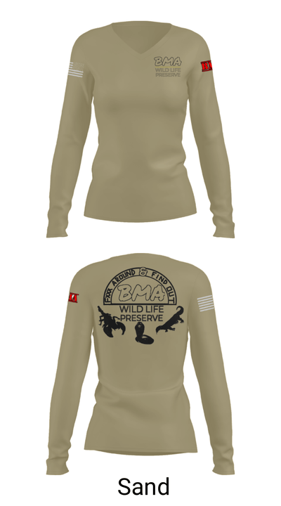 SOTF TU NORTH 40081354 Women's Long Sleeve V-neck Shirt - 42