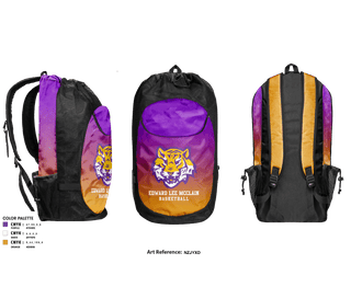 Gear Bag, Edward Lee McClain High School Basketball, Women's Basketball, Teamtime, Team time, sublimation, custom sports apparel, team uniforms, spirit wear, spiritwear, sports uniforms, custom shirts, team store, custom team store, fundraiser sports, apparel fundraiser