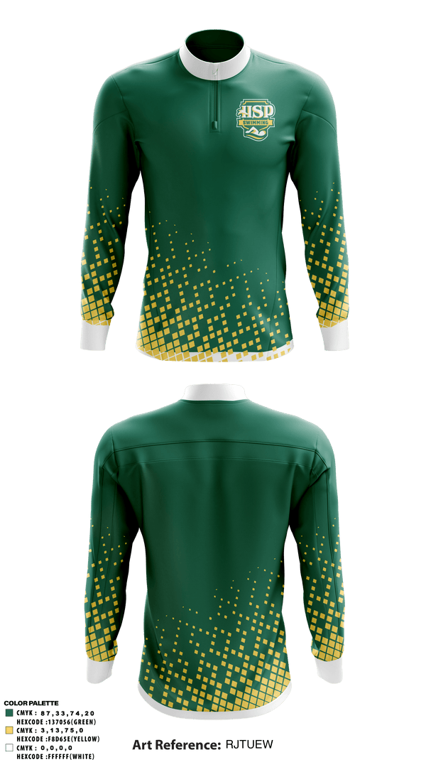 Quarter Zip Jacket, Holy Spirit Preparatory Upper School Swimming, Swimming, Teamtime, Team time, sublimation, custom sports apparel, team uniforms, spirit wear, spiritwear, sports uniforms, custom shirts, team store, custom team store, fundraiser sports, apparel fundraiser