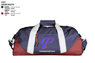 Duffle Bag, Pascagoula High School, Spirit Store, Teamtime, Team time, sublimation, custom sports apparel, team uniforms, spirit wear, spiritwear, sports uniforms, custom shirts, team store, custom team store, fundraiser sports, apparel fundraiser