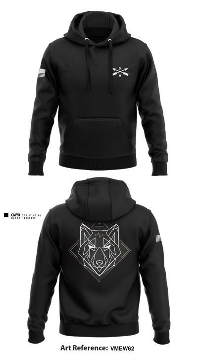 Alpha Company, 5th GSB 40097456 Hoodie - 2