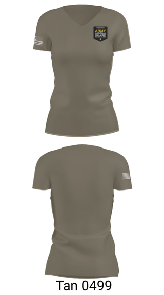 Women's Short Sleeve Vneck Shirt, , National Guard, Teamtime, Team time, sublimation, custom sports apparel, team uniforms, spirit wear, spiritwear, sports uniforms, custom shirts, team store, custom team store, fundraiser sports, apparel fundraiser