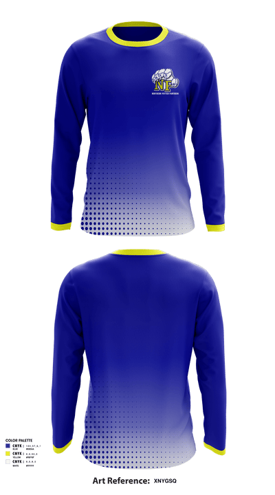 Northern Potter School District 43793682 Long Sleeve Performance Shirt - 2