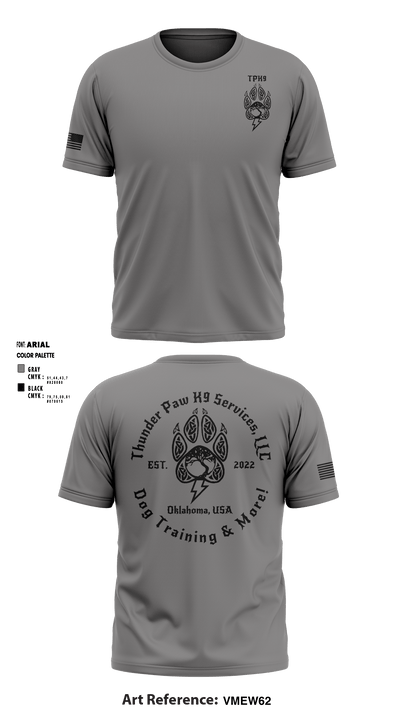 Thunder Paw K9 Services, LLC 19806719 Short Sleeve Performance Shirt - 1