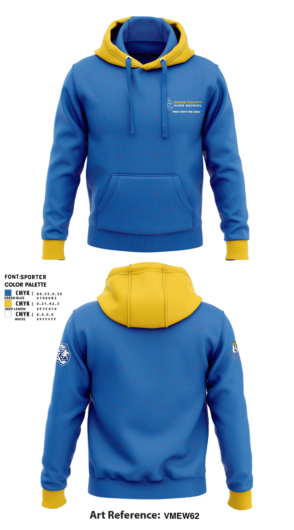 Hoodie, Crook County High School Cheer, Cheer, Teamtime, Team time, sublimation, custom sports apparel, team uniforms, spirit wear, spiritwear, sports uniforms, custom shirts, team store, custom team store, fundraiser sports, apparel fundraiser