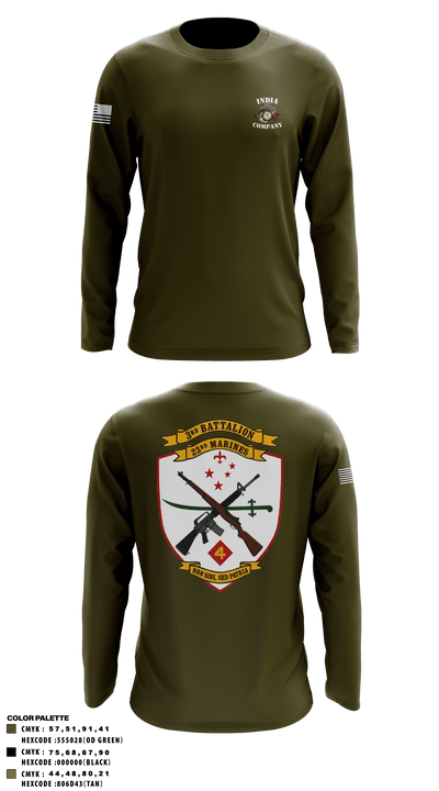 India Co 3/23 14123595 Long Sleeve Performance Shirt - 1