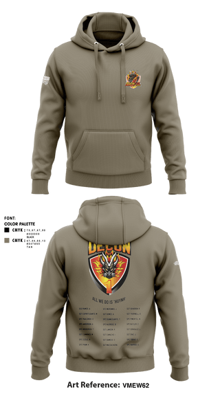 Hoodie, 272 Chemical Company Decon 1, National Guard, Teamtime, Team time, sublimation, custom sports apparel, team uniforms, spirit wear, spiritwear, sports uniforms, custom shirts, team store, custom team store, fundraiser sports, apparel fundraiser