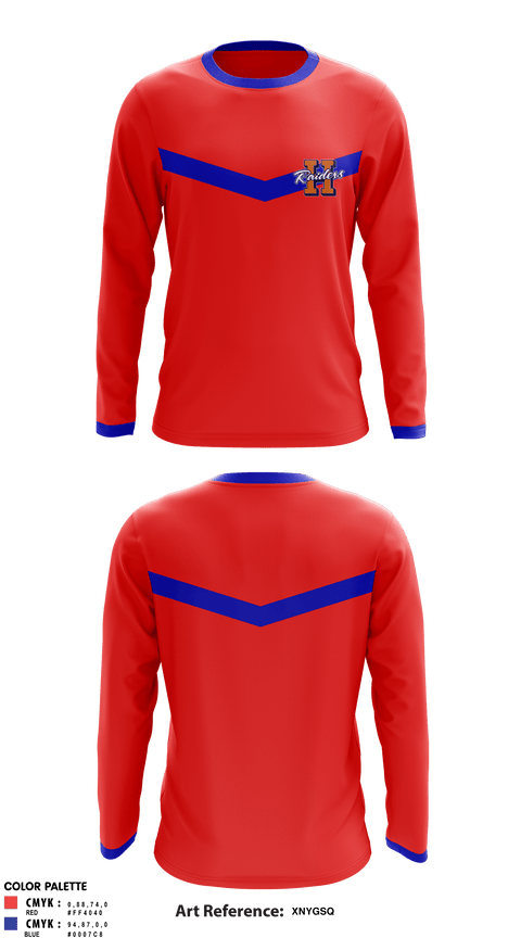 Long Sleeve Performance Shirt, William Henry Harrison High School Cheer, Cheer, Teamtime, Team time, sublimation, custom sports apparel, team uniforms, spirit wear, spiritwear, sports uniforms, custom shirts, team store, custom team store, fundraiser sports, apparel fundraiser