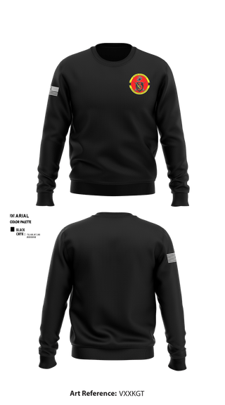 Crew Neck Sweatshirt, 3rd Radio Battalion, Marines, Teamtime, Team time, sublimation, custom sports apparel, team uniforms, spirit wear, spiritwear, sports uniforms, custom shirts, team store, custom team store, fundraiser sports, apparel fundraiser