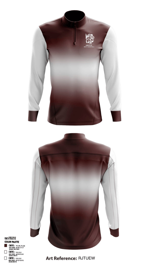 Quarter Zip Jacket, Argyle Central High School Basketball, Men's Basketball, Teamtime, Team time, sublimation, custom sports apparel, team uniforms, spirit wear, spiritwear, sports uniforms, custom shirts, team store, custom team store, fundraiser sports, apparel fundraiser