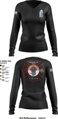 DDT 20743334 Women's Long Sleeve V-neck Shirt - 1