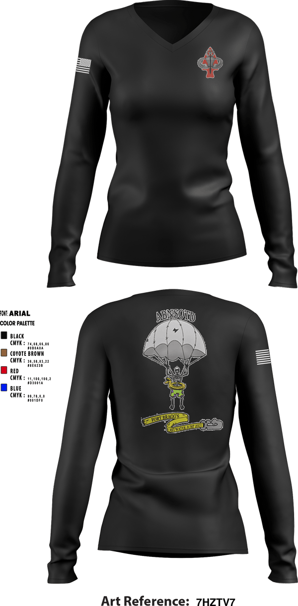 Women's Long Sleeve Vneck Shirt, , Army, Teamtime, Team time, sublimation, custom sports apparel, team uniforms, spirit wear, spiritwear, sports uniforms, custom shirts, team store, custom team store, fundraiser sports, apparel fundraiser