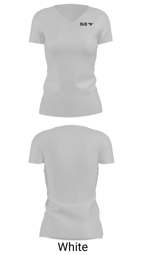 Women's Short Sleeve Vneck Shirt, Rodriguez High School Cheer, Cheer, Teamtime, Team time, sublimation, custom sports apparel, team uniforms, spirit wear, spiritwear, sports uniforms, custom shirts, team store, custom team store, fundraiser sports, apparel fundraiser