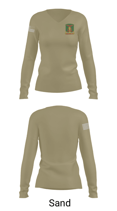324th MP 35502647 Women's Long Sleeve V-neck Shirt - 41