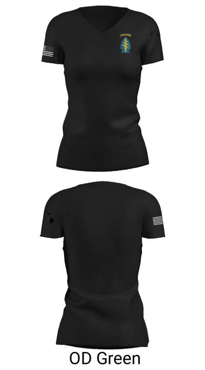 112th SIGDET 5424281 Women's Short Sleeve V-neck Shirt - 22