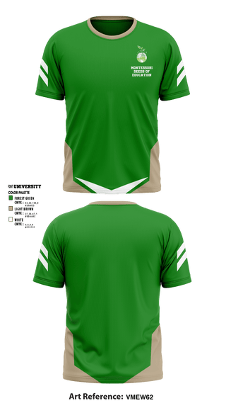 Short Sleeve Performance Shirt, Montessori Seeds Of Education, Spirit Store, Teamtime, Team time, sublimation, custom sports apparel, team uniforms, spirit wear, spiritwear, sports uniforms, custom shirts, team store, custom team store, fundraiser sports, apparel fundraiser