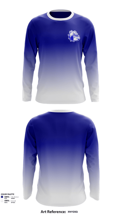 Burke High School Basketball 62603796 Long Sleeve Performance Shirt - 1