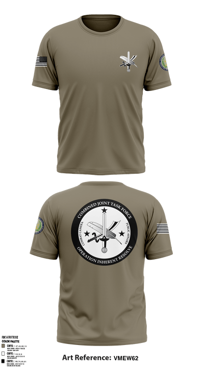 CJTF-OIR PAO 51689522 Short Sleeve Performance Shirt - 60