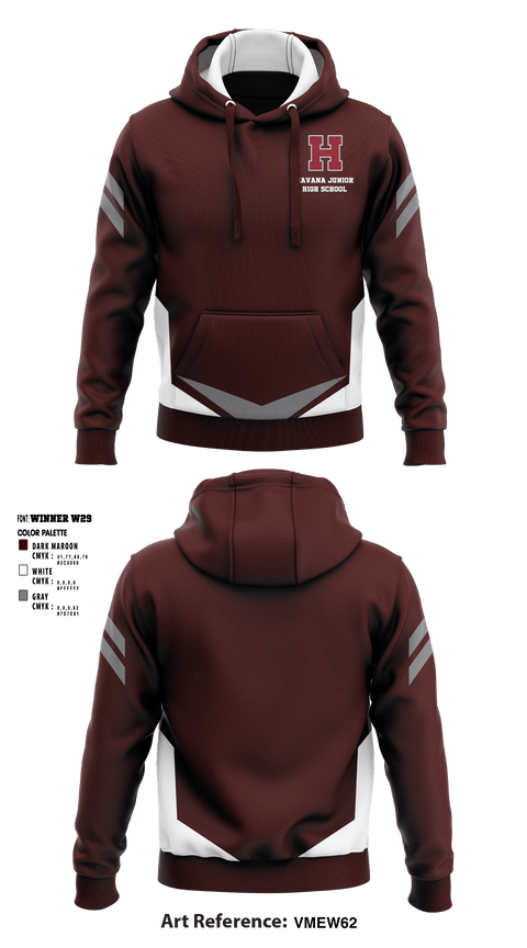 Hoodie, Havana Junior High School, Spirit Store, Teamtime, Team time, sublimation, custom sports apparel, team uniforms, spirit wear, spiritwear, sports uniforms, custom shirts, team store, custom team store, fundraiser sports, apparel fundraiser