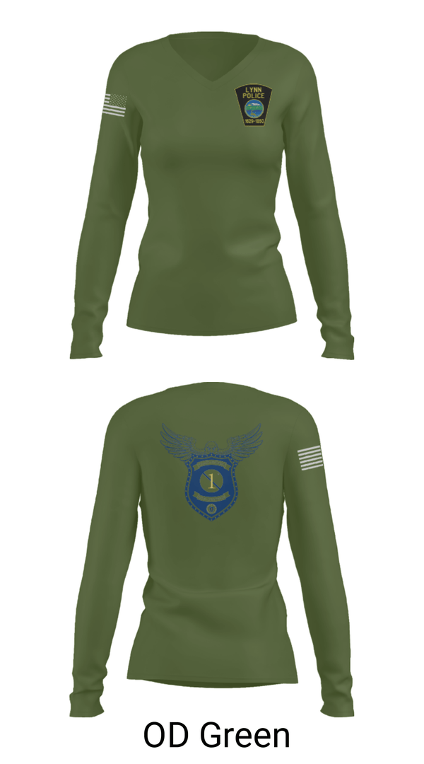 Women's Long Sleeve Vneck Shirt, , Police, Teamtime, Team time, sublimation, custom sports apparel, team uniforms, spirit wear, spiritwear, sports uniforms, custom shirts, team store, custom team store, fundraiser sports, apparel fundraiser