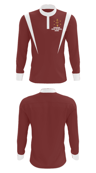 Quarter Zip Jacket, Graham High School Band, Spirit Store, Teamtime, Team time, sublimation, custom sports apparel, team uniforms, spirit wear, spiritwear, sports uniforms, custom shirts, team store, custom team store, fundraiser sports, apparel fundraiser