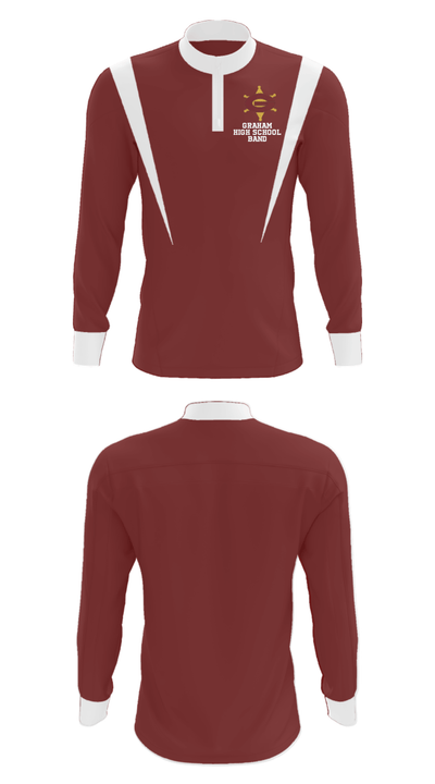 Graham High School Band 7992053 Quarter Zip Jacket - 18