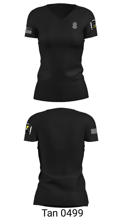 SPD TACTICAL RESPONSE TEAM 13504986 Women's Short Sleeve V-neck Shirt - 23