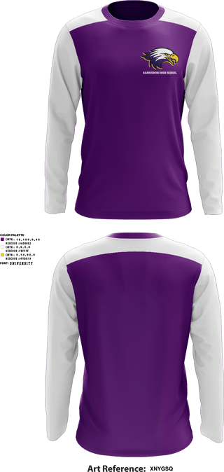 Long Sleeve Performance Shirt, Harrisburg High School Baseball, Baseball, Teamtime, Team time, sublimation, custom sports apparel, team uniforms, spirit wear, spiritwear, sports uniforms, custom shirts, team store, custom team store, fundraiser sports, apparel fundraiser