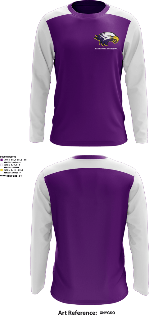 Long Sleeve Performance Shirt, Harrisburg High School Baseball, Baseball, Teamtime, Team time, sublimation, custom sports apparel, team uniforms, spirit wear, spiritwear, sports uniforms, custom shirts, team store, custom team store, fundraiser sports, apparel fundraiser