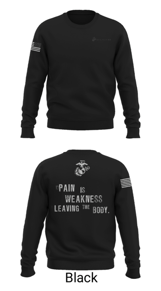 Crew Neck Sweatshirt, , Marines, Teamtime, Team time, sublimation, custom sports apparel, team uniforms, spirit wear, spiritwear, sports uniforms, custom shirts, team store, custom team store, fundraiser sports, apparel fundraiser