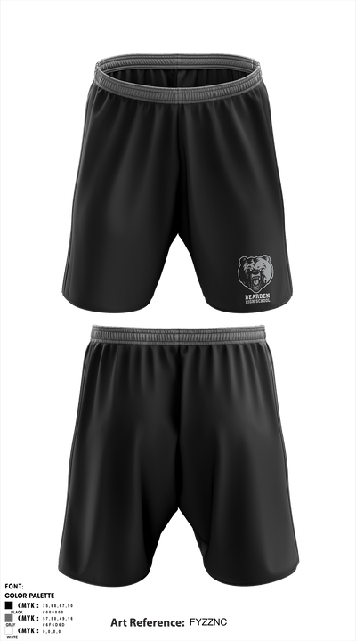 Bearden Junior High School 6842926 Athletic Shorts With Pockets - 3
